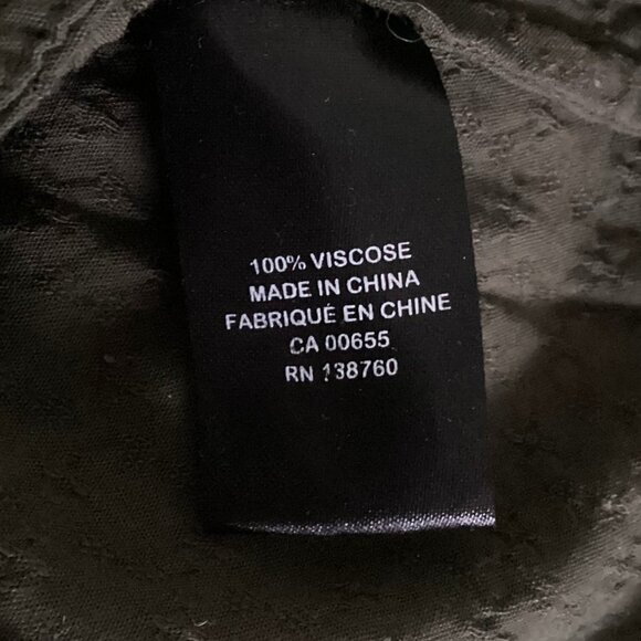 Camber & Grace Women's Long Sleeve Blouse Top Size SP Dark Green Boho Lace - Picture 7 of 7